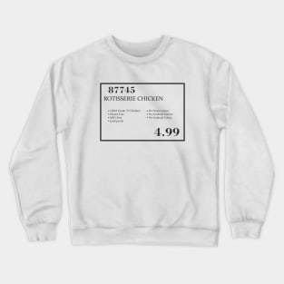 barcode Costco rotisserie chicken label 87745 Crewneck Sweatshirt